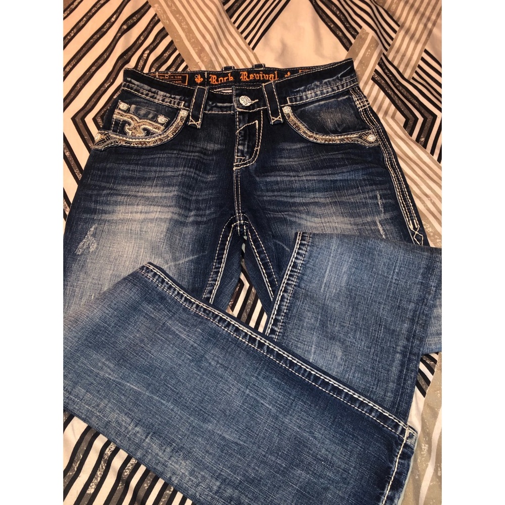 Rock revival jeans for men